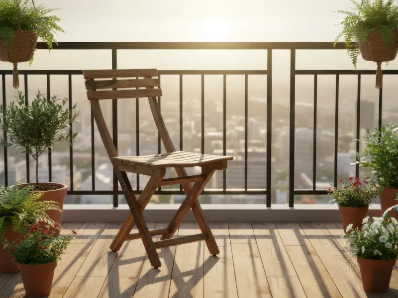 Nico Solid Wood Folding Chair